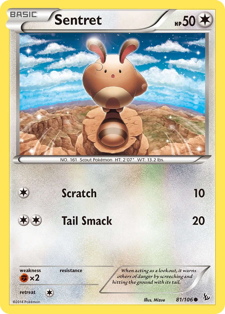 Sentret Pokemon card