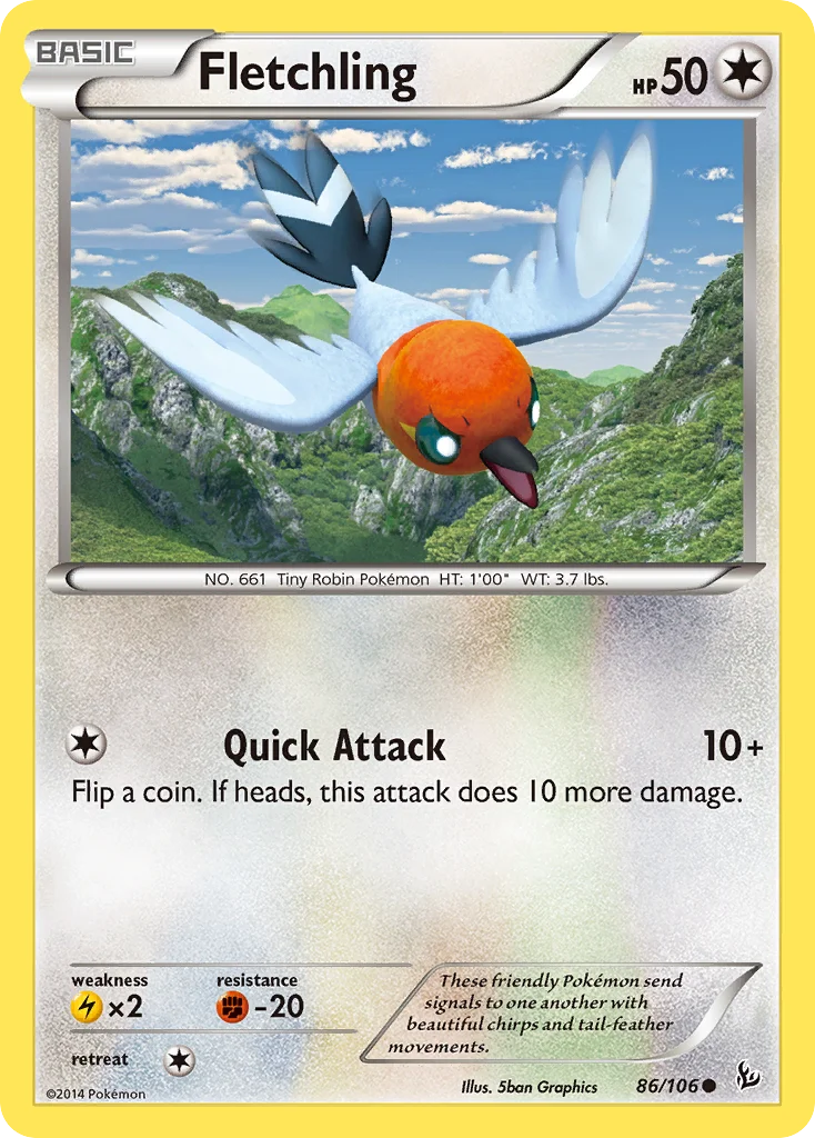 Fletchling Pokemon card