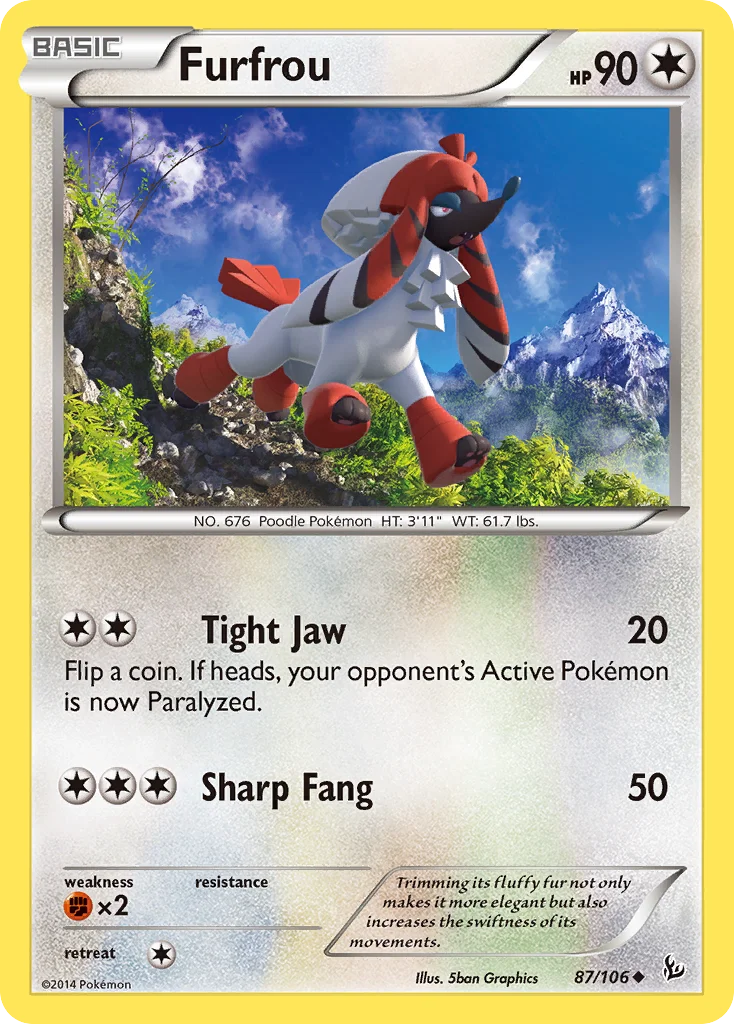 Furfrou Pokemon card