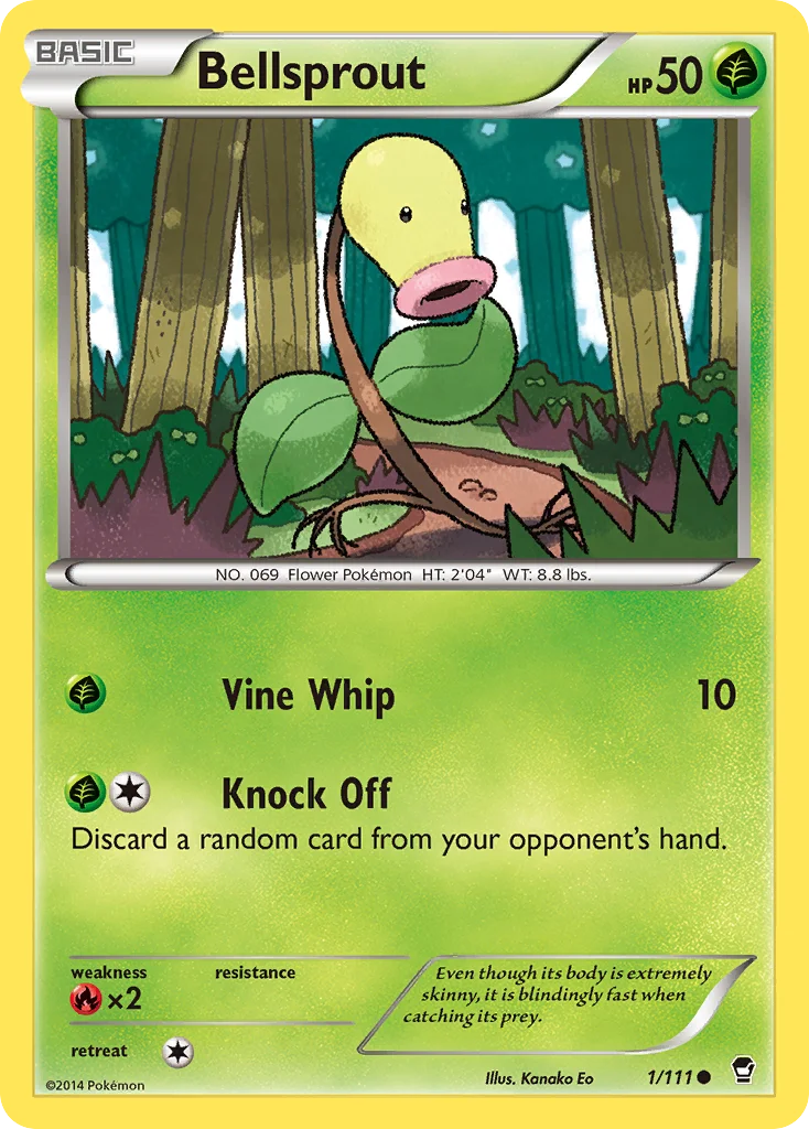 Bellsprout Pokemon card