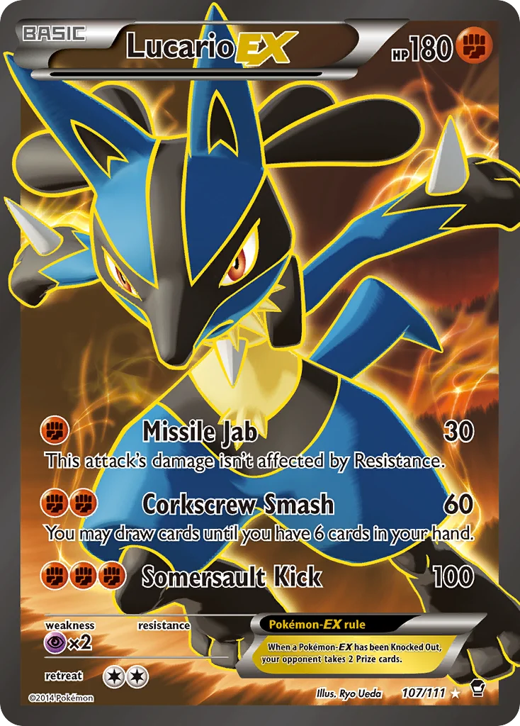 Lucario-EX Pokemon card