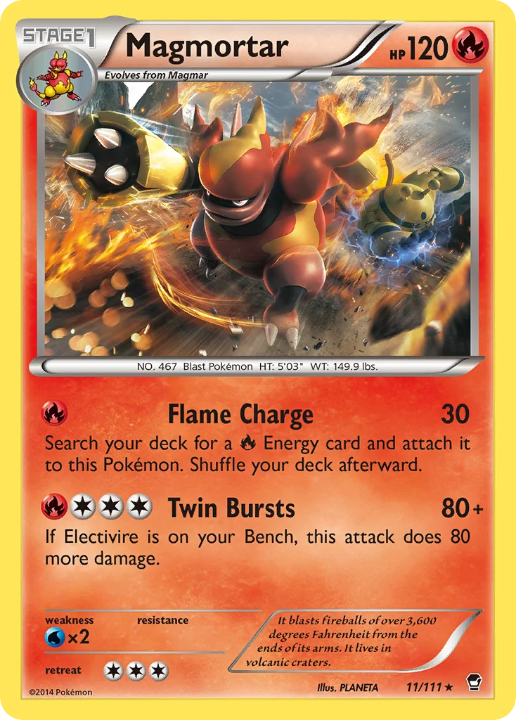 Magmortar Pokemon card