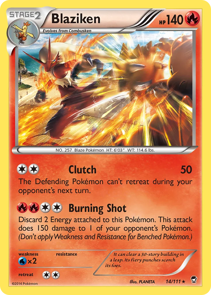 Blaziken Pokemon card