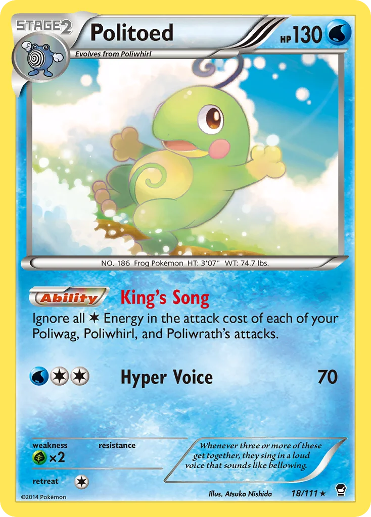 Politoed Pokemon card