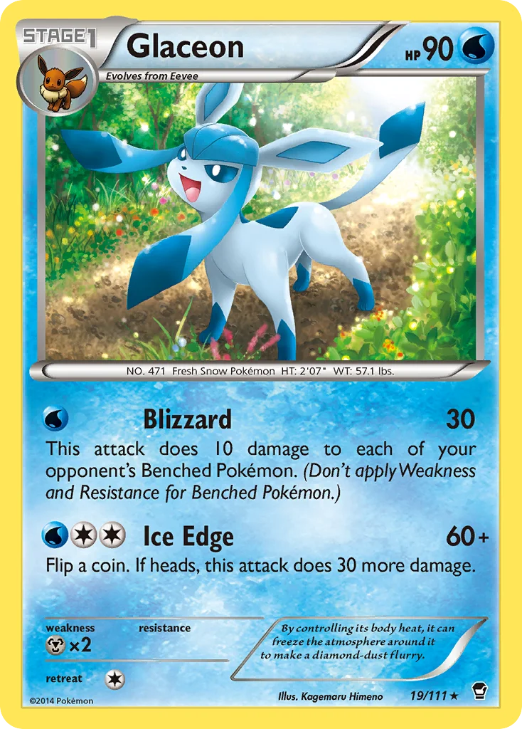 Glaceon Pokemon card