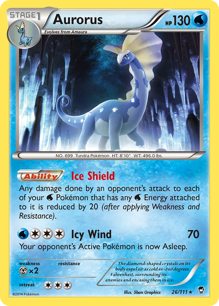Aurorus Pokemon card