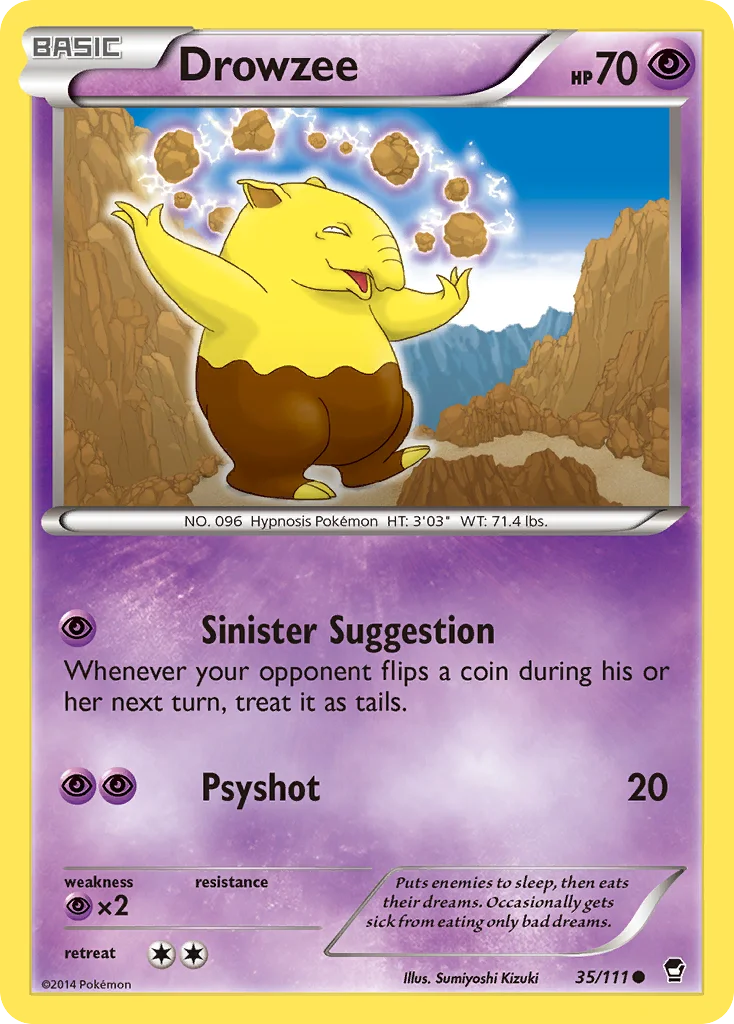 Drowzee Pokemon card