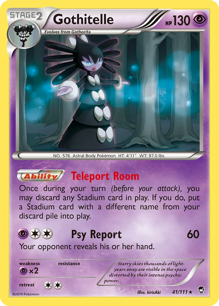 Gothitelle Pokemon card