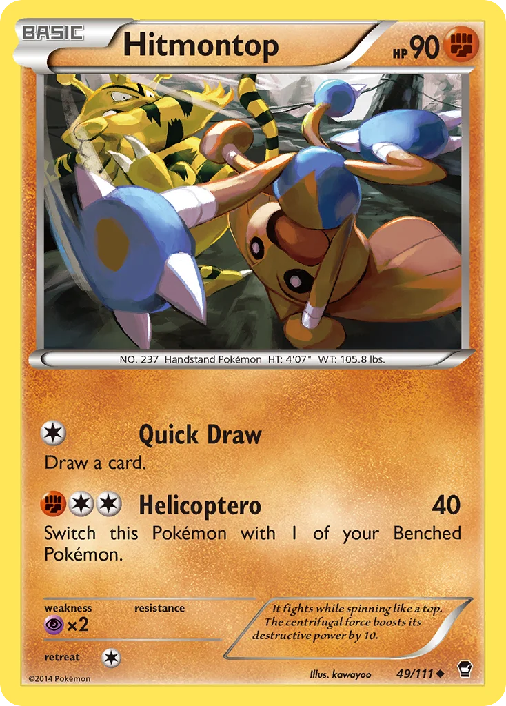 Hitmontop Pokemon card
