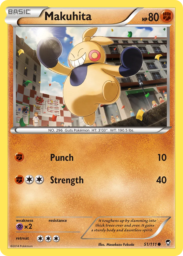 Makuhita Pokemon card