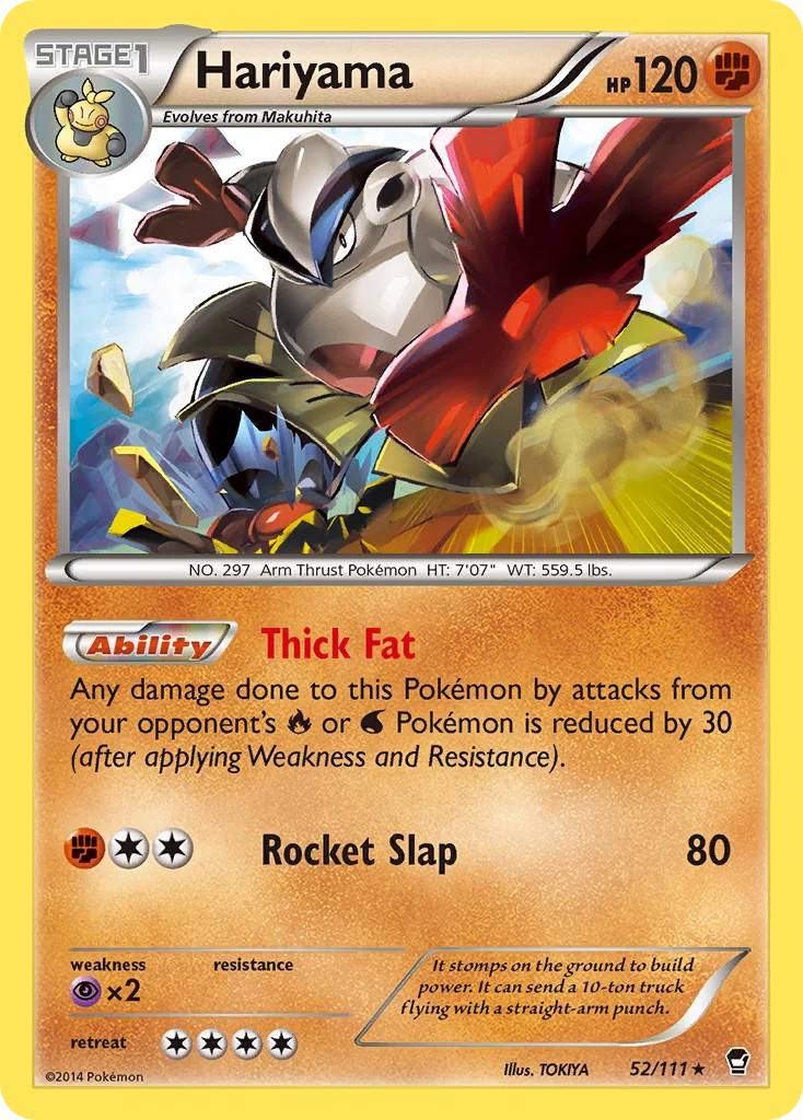 Hariyama Pokemon card