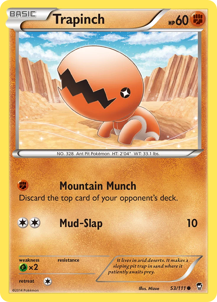 Trapinch Pokemon card