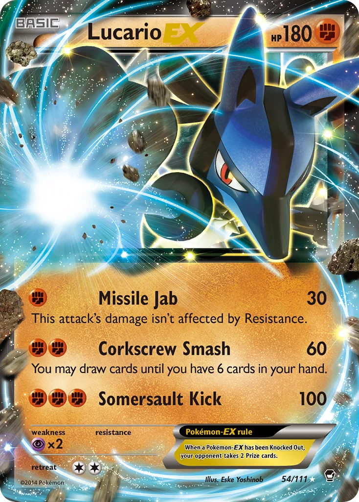 Lucario-EX Pokemon card