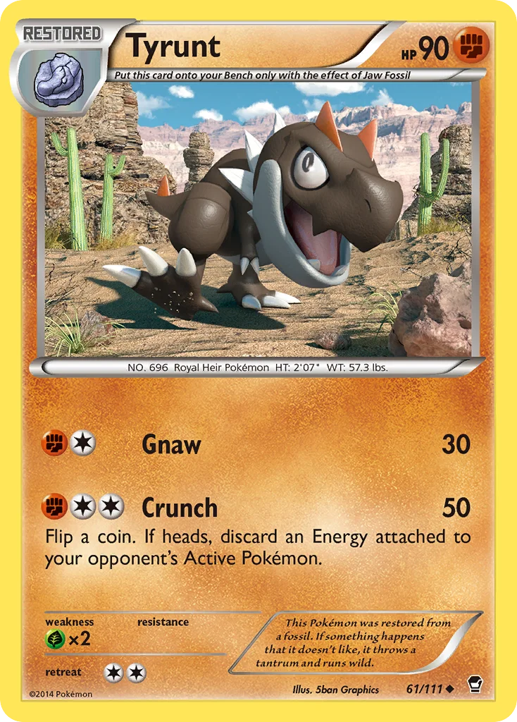 Tyrunt Pokemon card