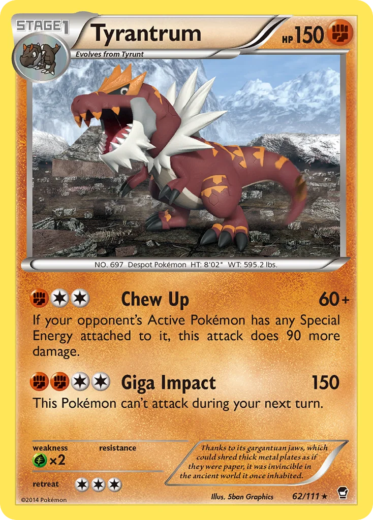 Tyrantrum Pokemon card