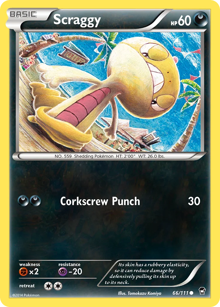 Scraggy Pokemon card