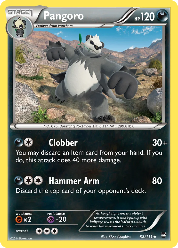 Pangoro Pokemon card