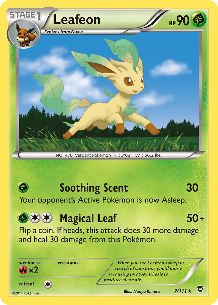 Leafeon Pokemon card