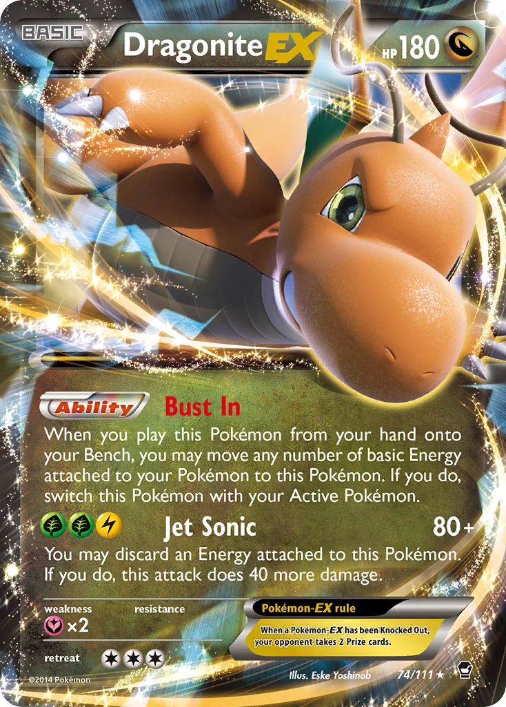 Dragonite-EX Pokemon card