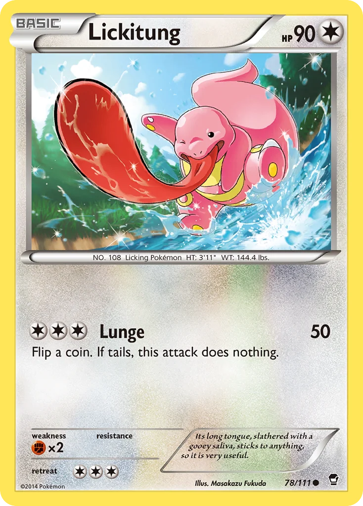 Lickitung Pokemon card