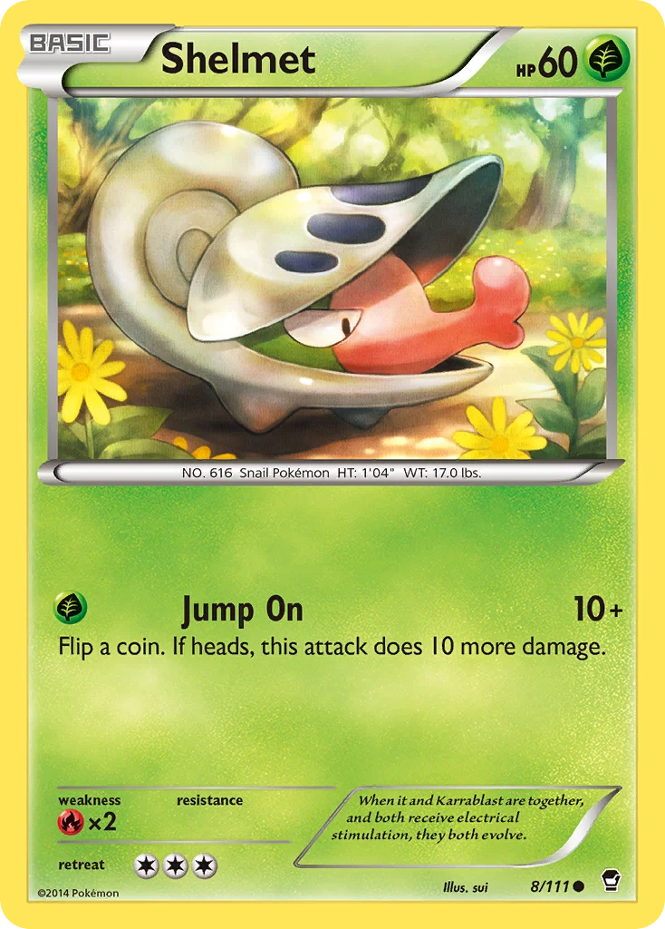 Shelmet Pokemon card