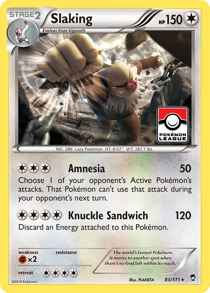 Slaking Pokemon card