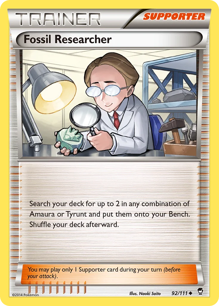 Fossil Researcher Pokemon card