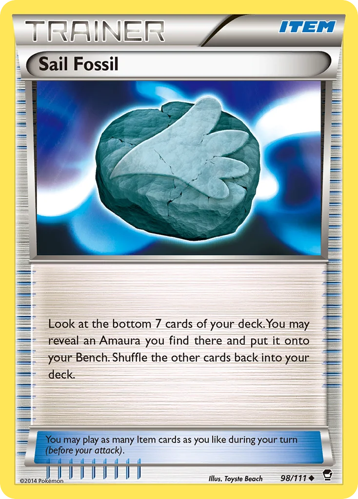 Sail Fossil Pokemon card