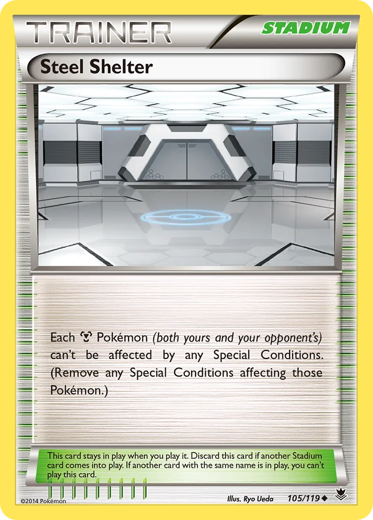 Steel Shelter Pokemon card