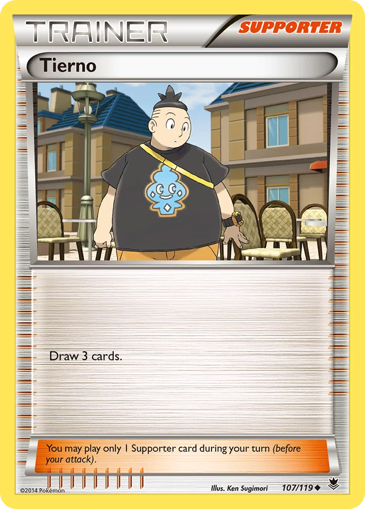 Tierno Pokemon card