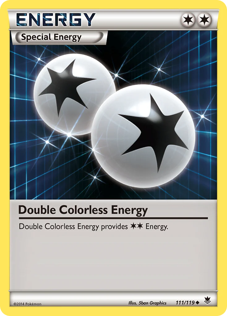 Double Colorless Energy Pokemon card