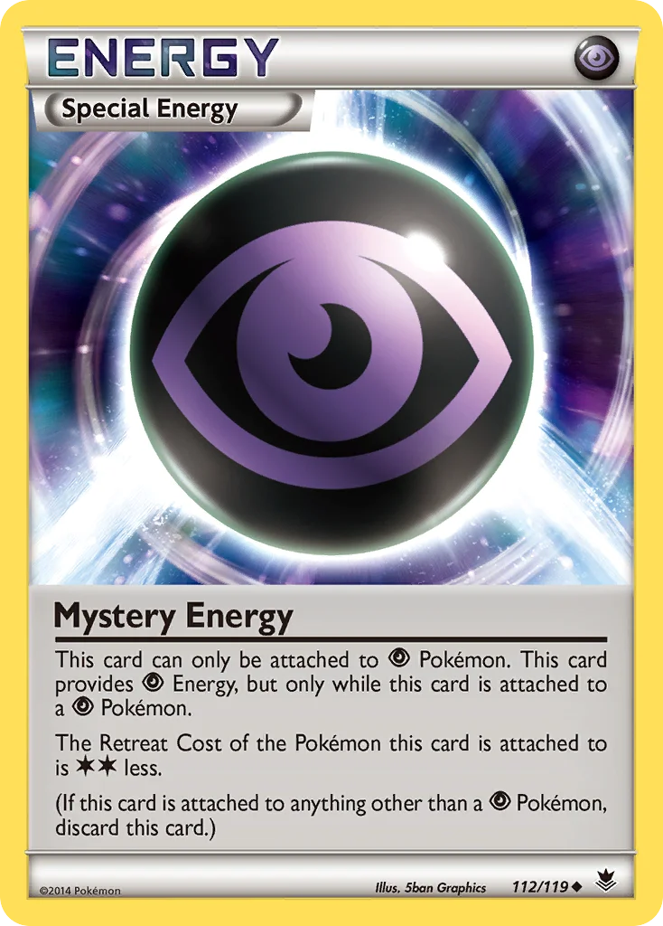Mystery Energy Pokemon card
