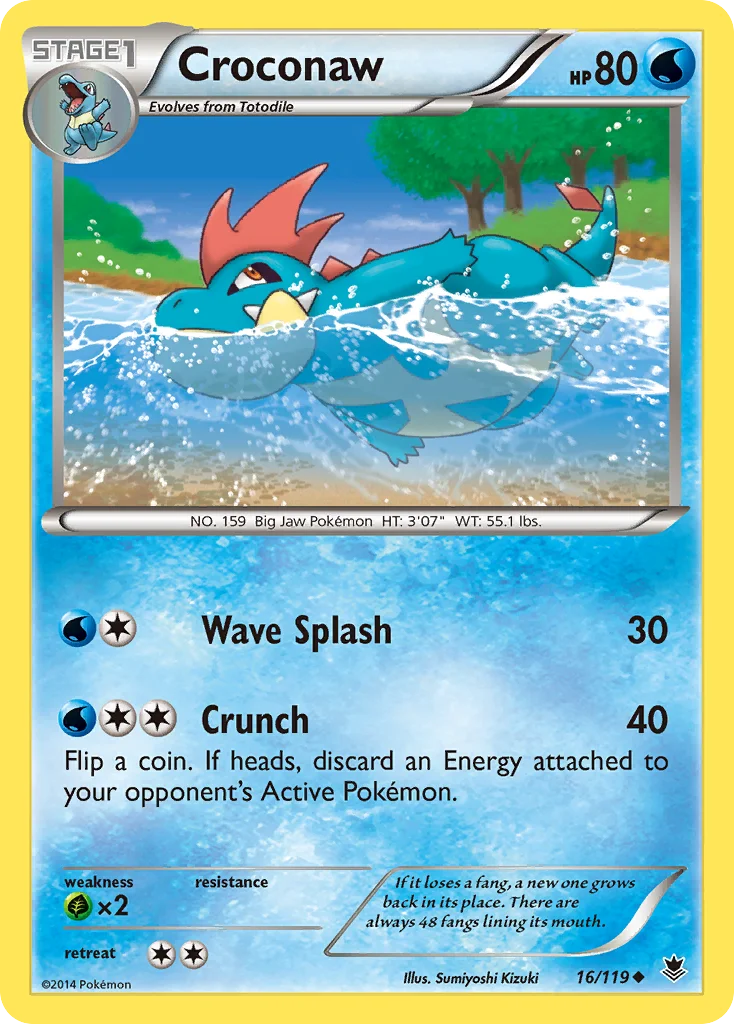 Croconaw Pokemon card
