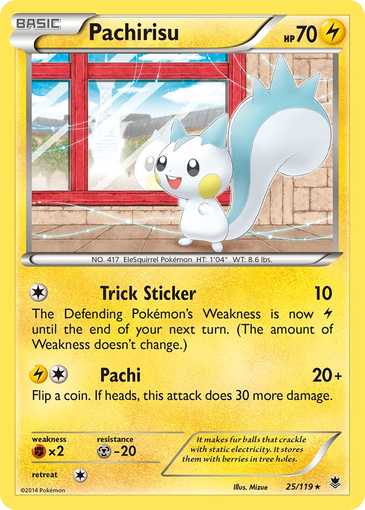 Pachirisu Pokemon card