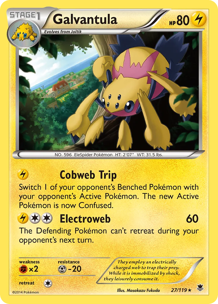 Galvantula Pokemon card