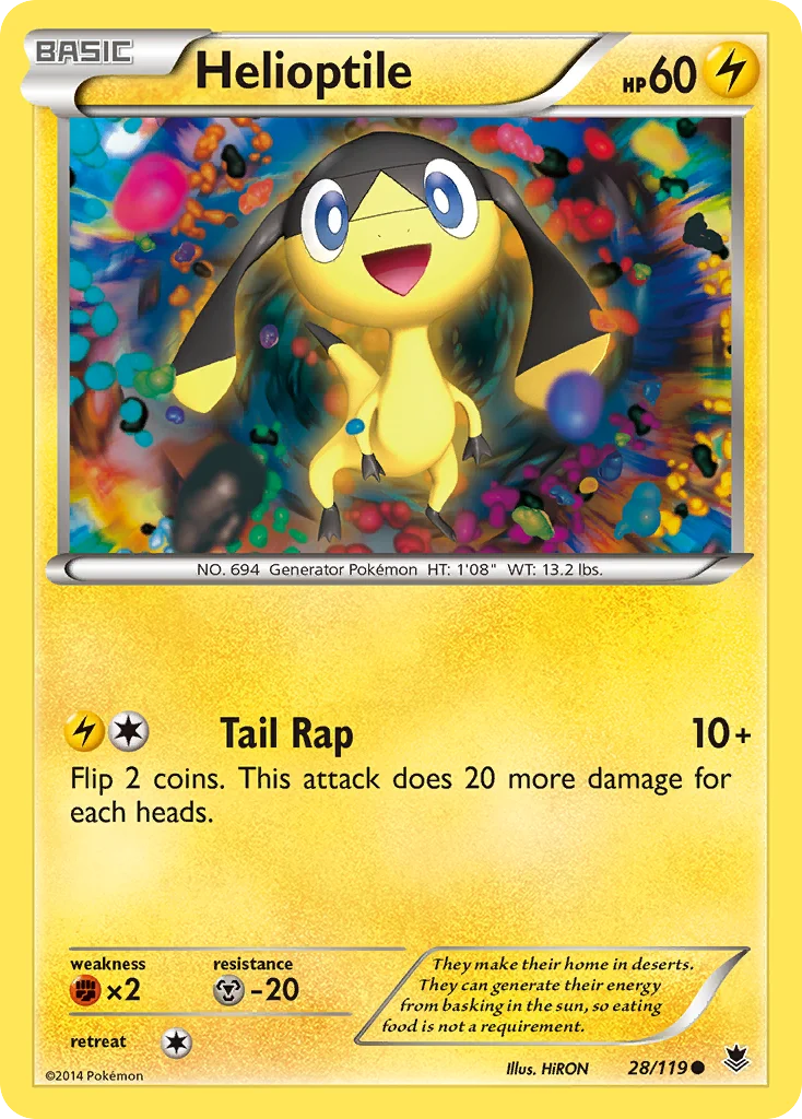 Helioptile Pokemon card