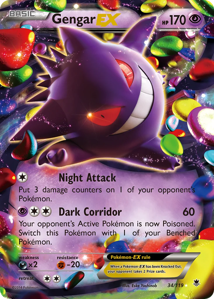 Gengar-EX Pokemon card