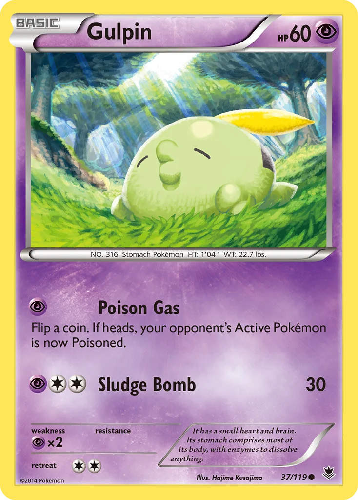 Gulpin Pokemon card