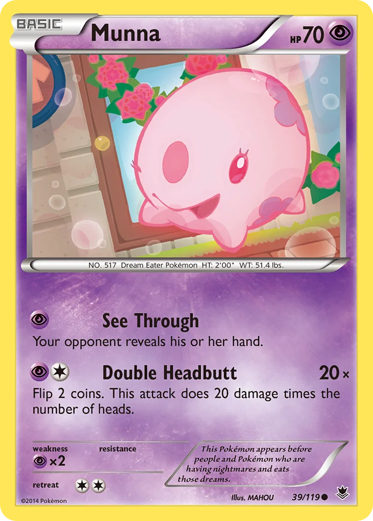 Munna Pokemon card