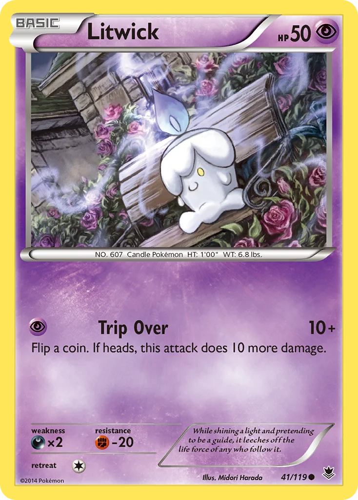 Litwick Pokemon card