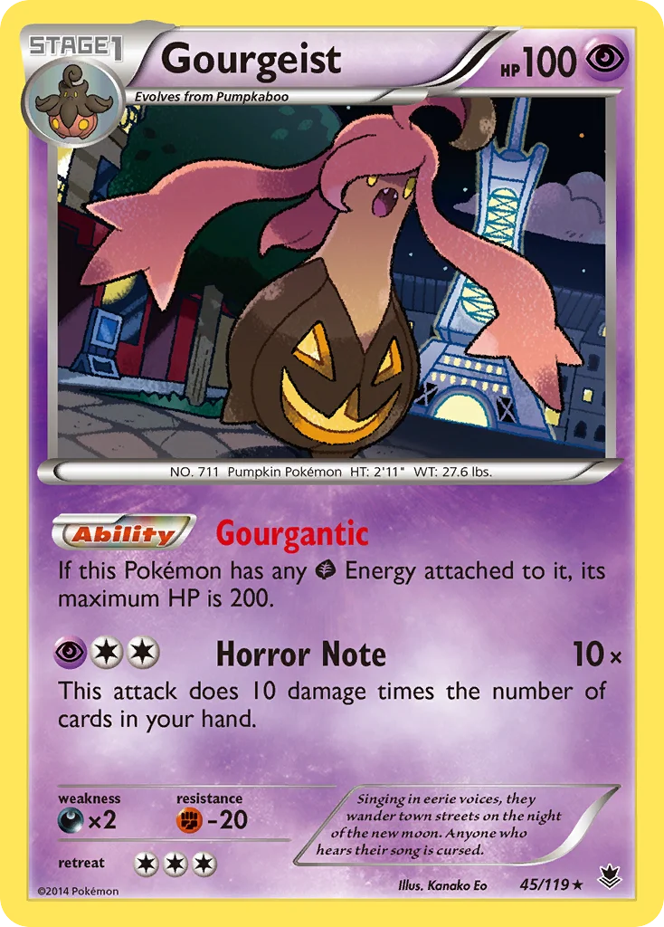 Gourgeist Pokemon card