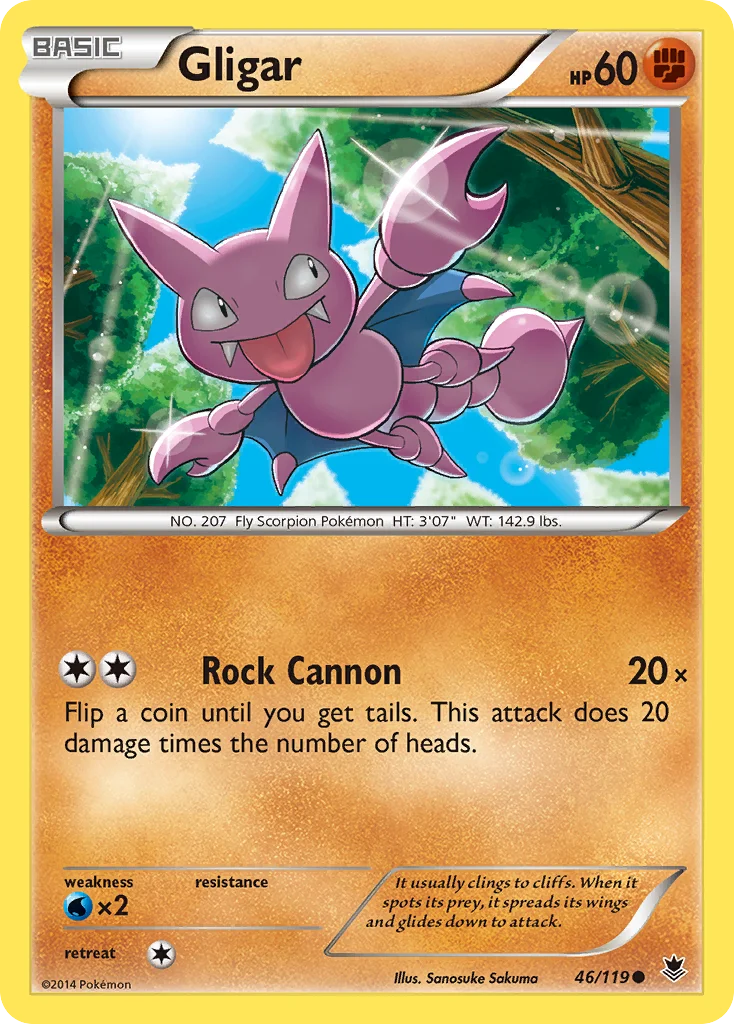 Gligar Pokemon card