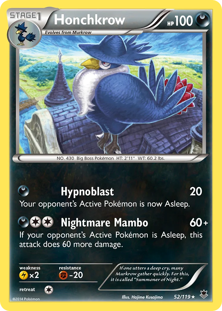 Honchkrow Pokemon card