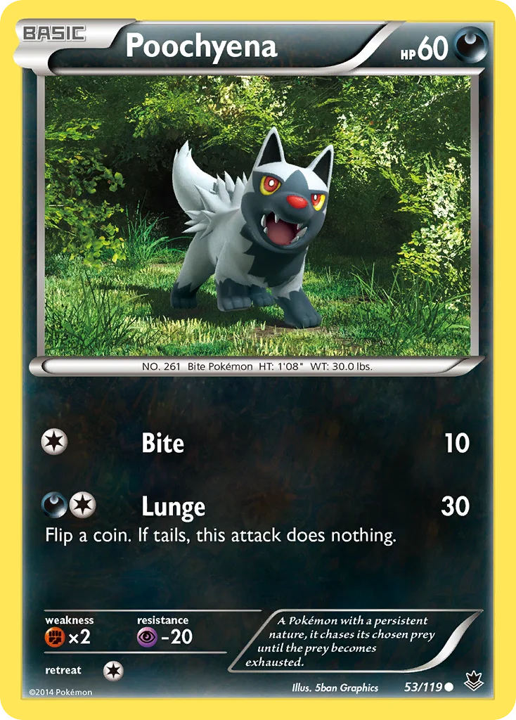 Poochyena Pokemon card