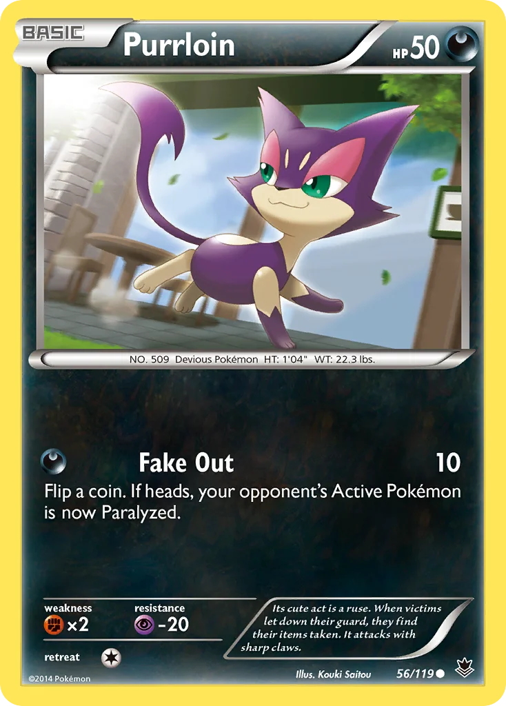 Purrloin Pokemon card