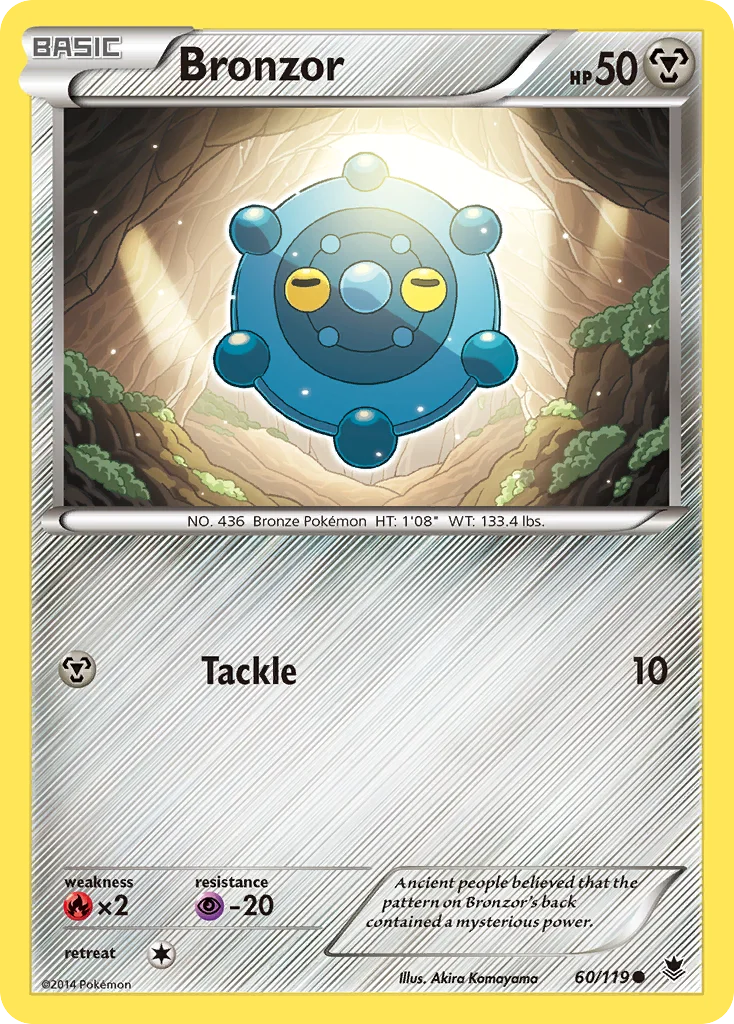Bronzor Pokemon card