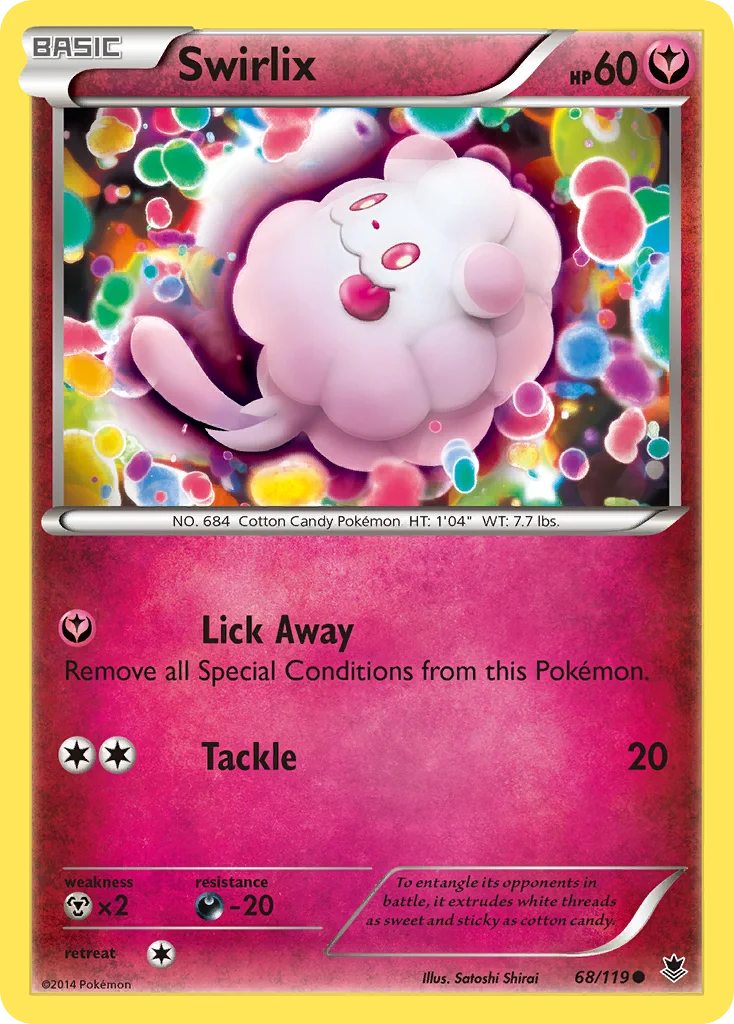Swirlix Pokemon card