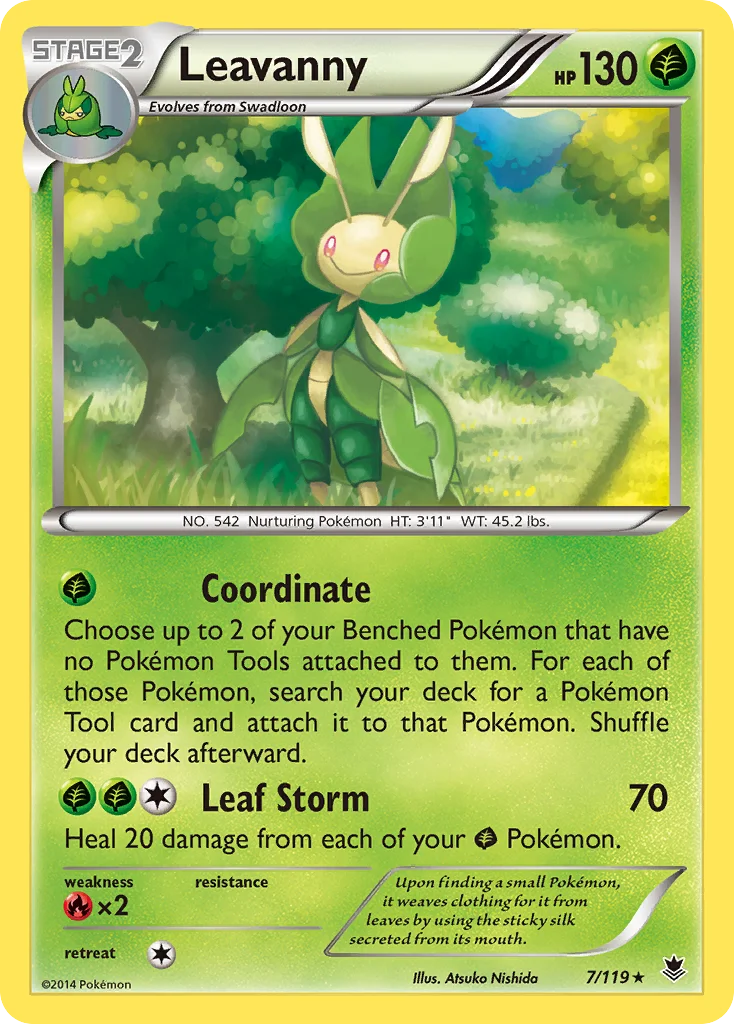 Leavanny Pokemon card