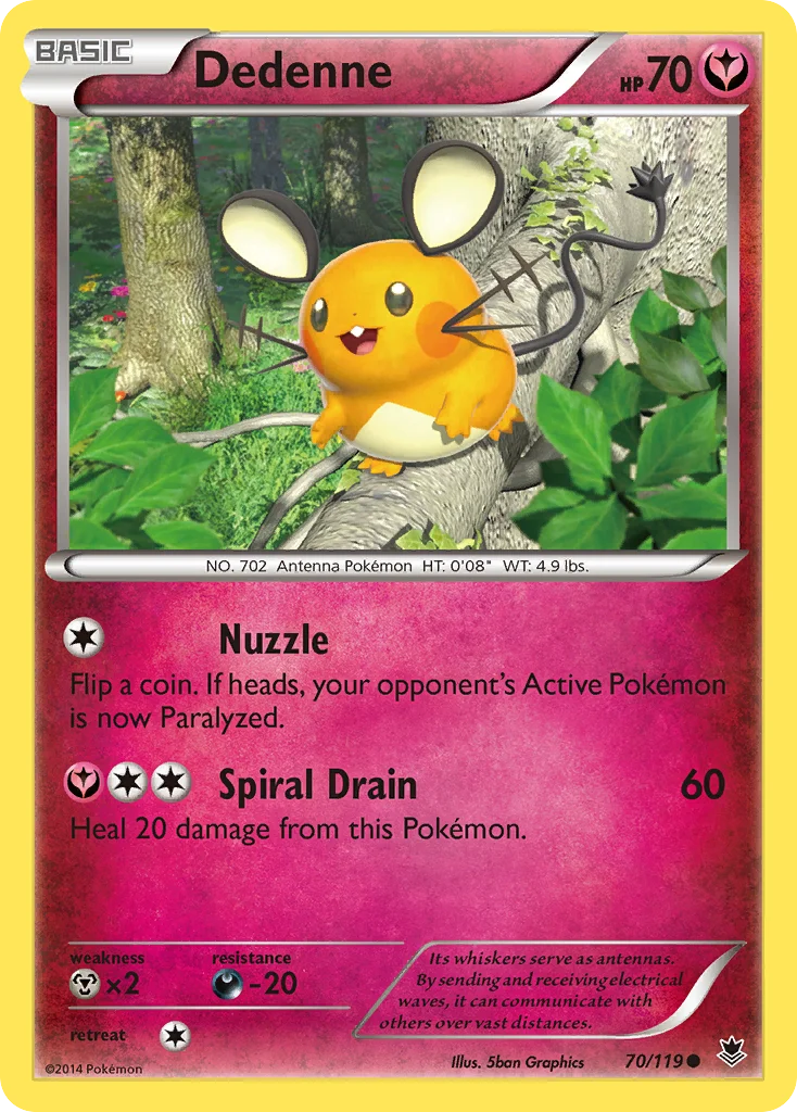 Dedenne Pokemon card