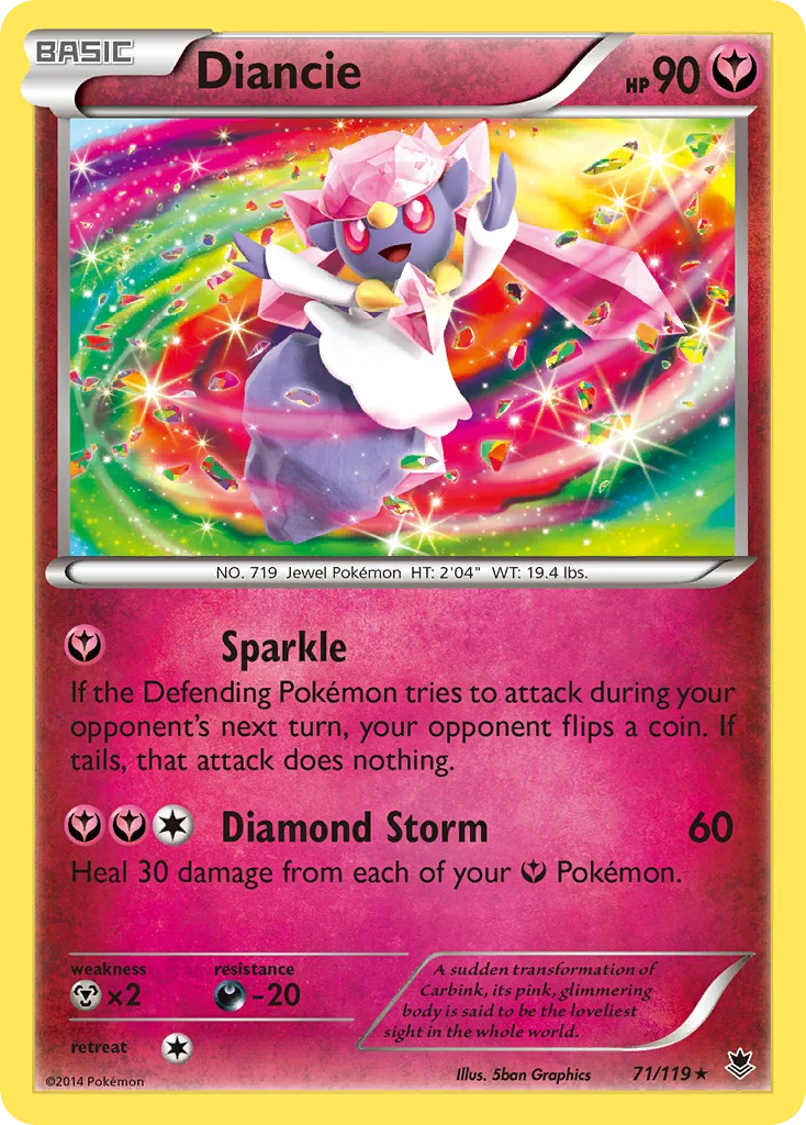 Diancie Pokemon card
